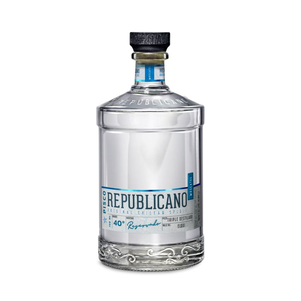 Pisco Republicano Moscatel Triple Destilado 750cc