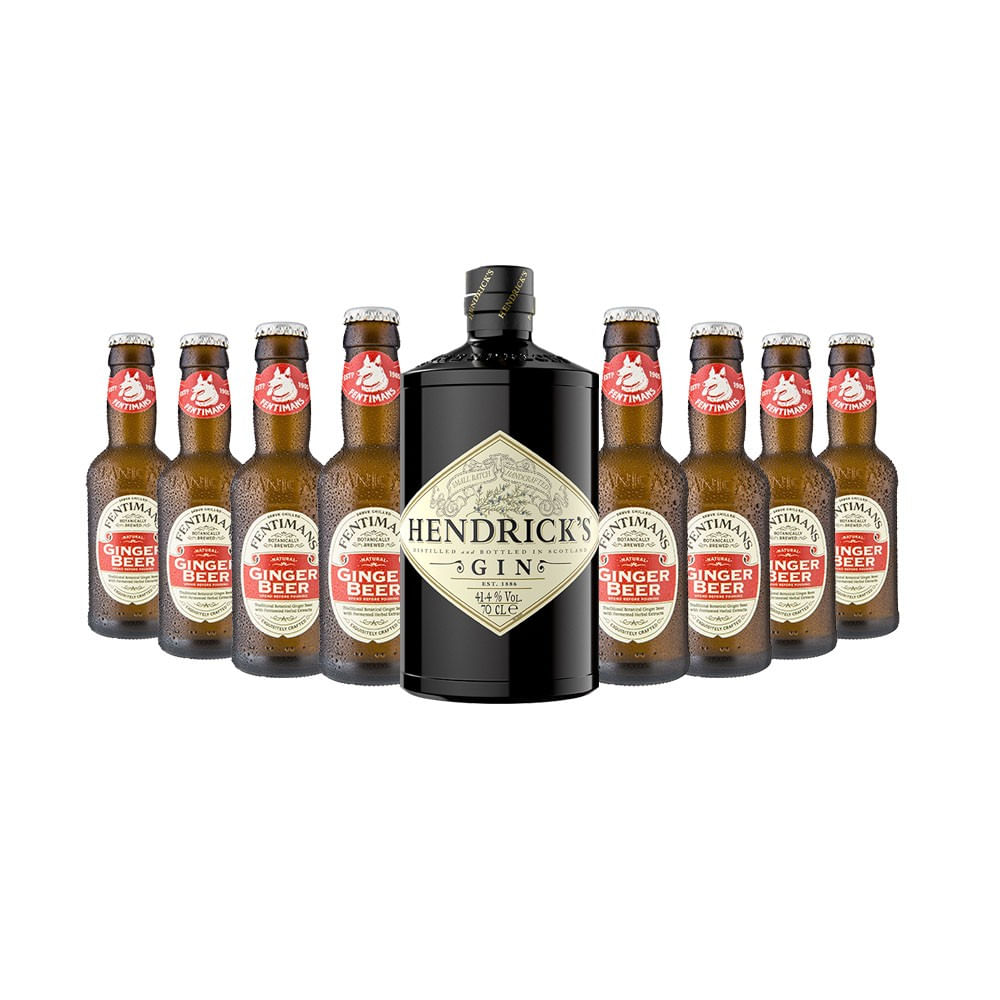 Pack Cóctel Hendricks Mule (Hendricks + 8x Fentimans Ginger Beer)