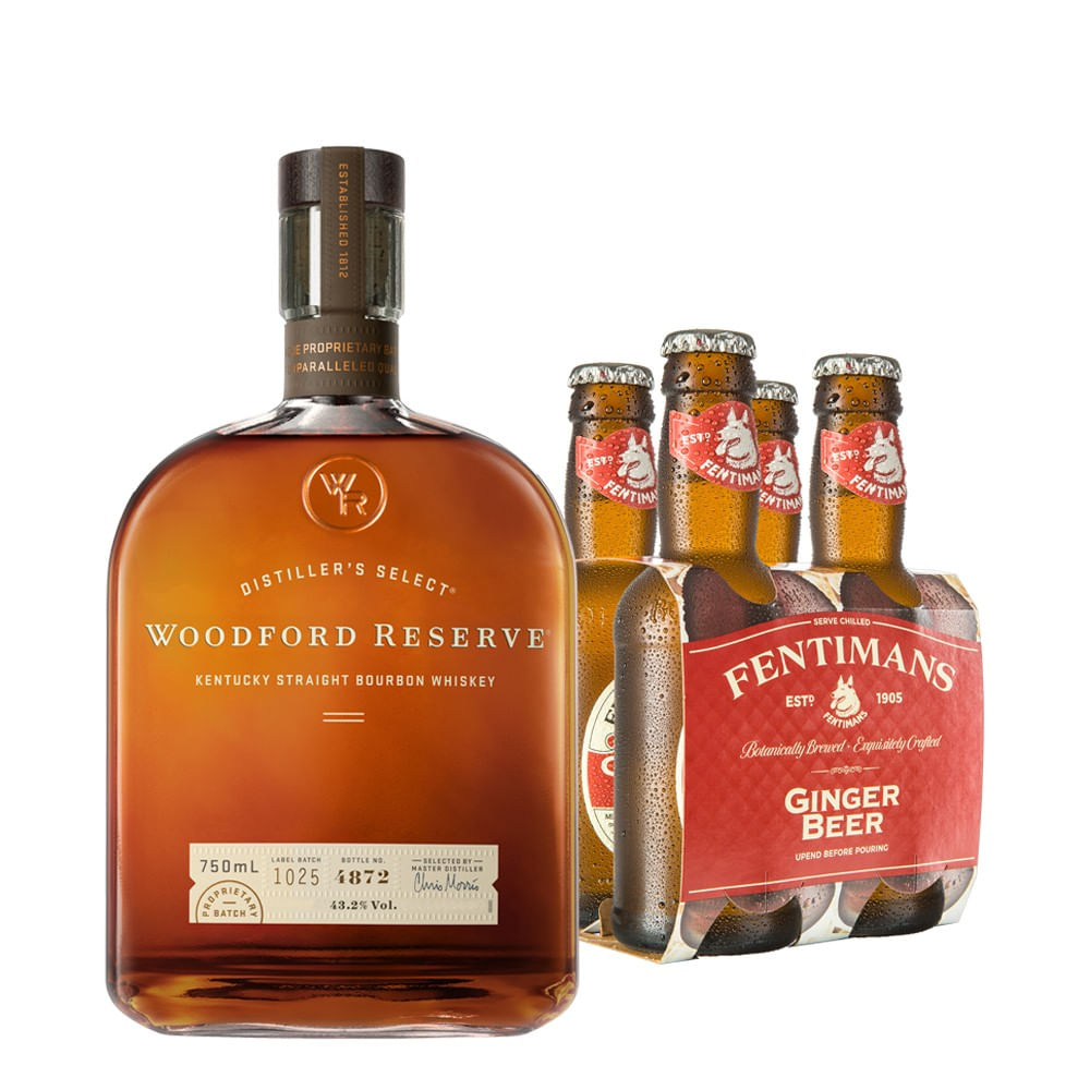 Pack Cóctel Woodford Mule (Woodford Reserve + 4x Fentimans Ginger Beer)