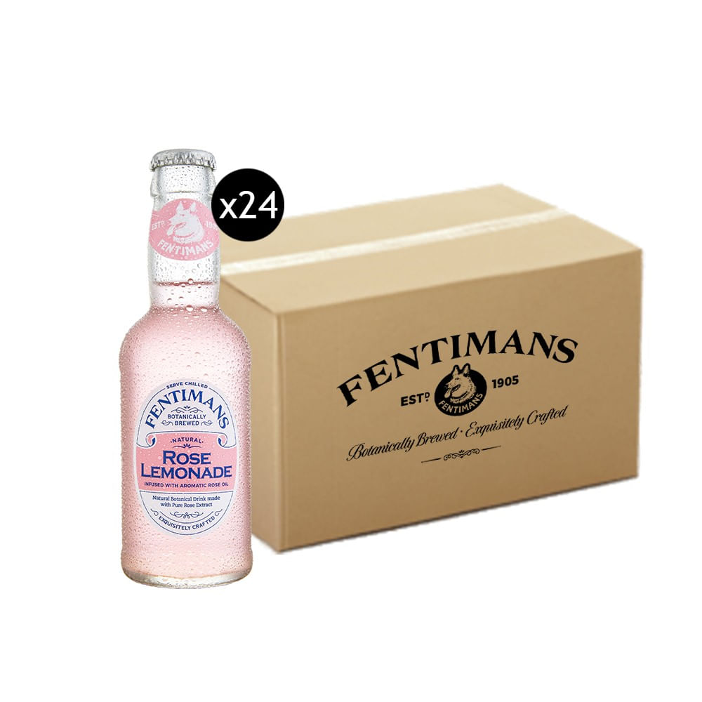 Pack Agua Tónica 24x Fentimans Rose Lemonade 200cc