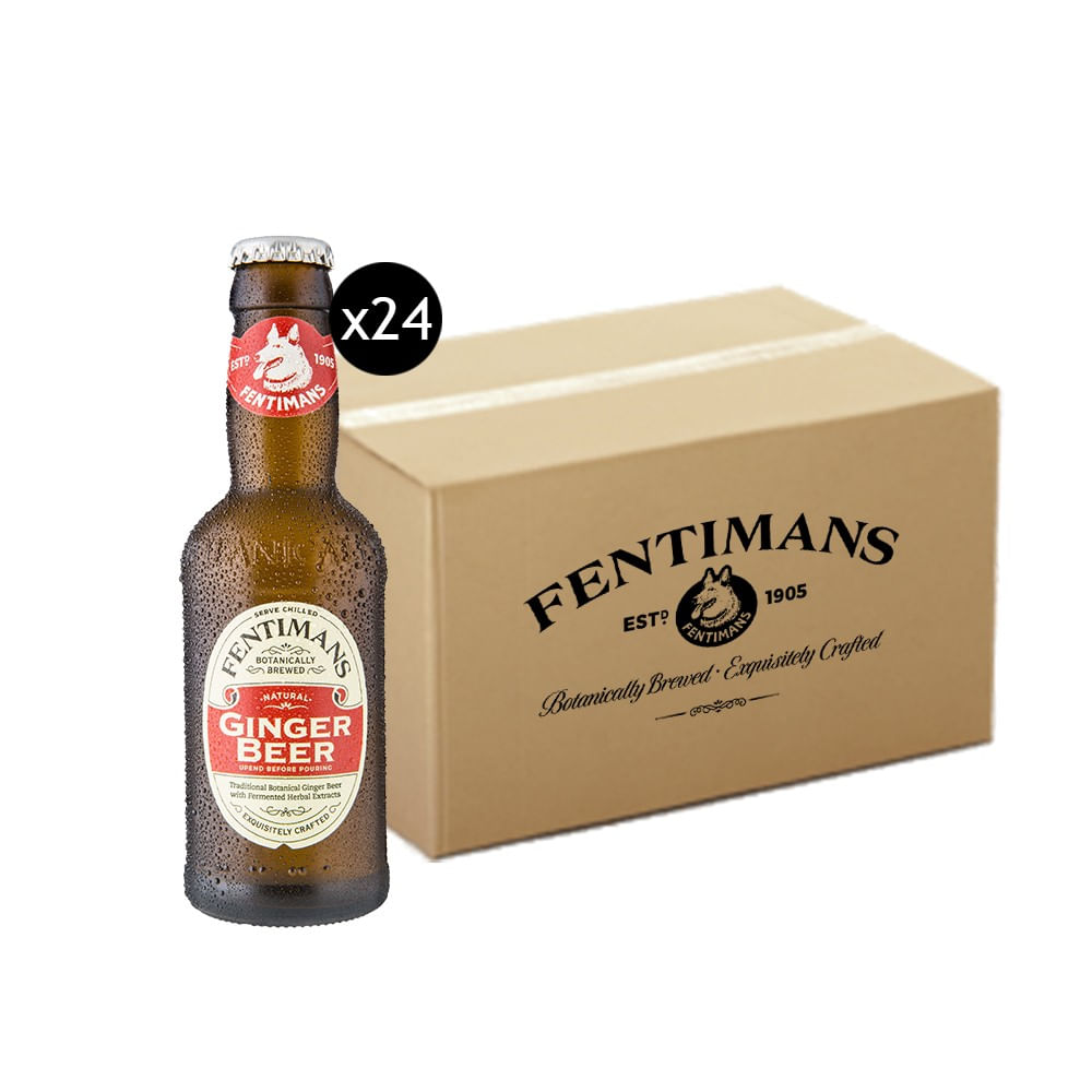 Pack Agua Tónica 24x Fentimans Ginger Beer 200cc