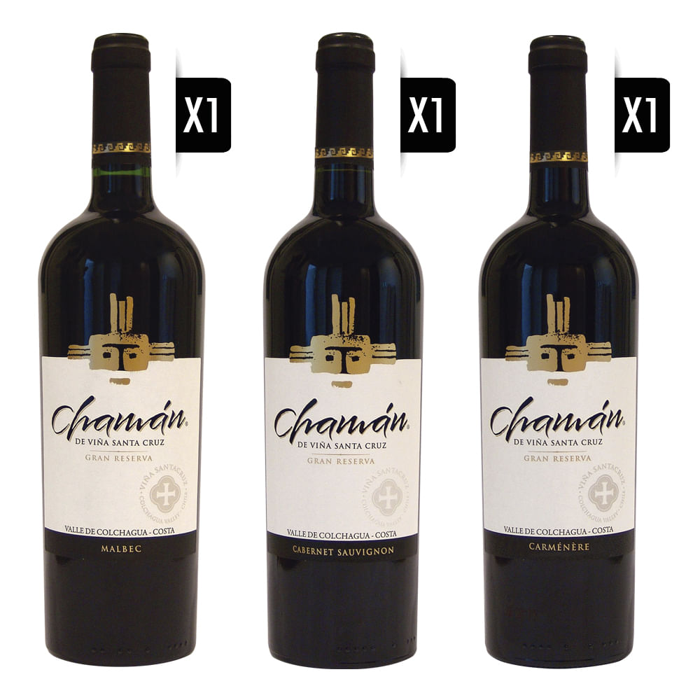 Pack Vino Tinto Colchagua Gran Reserva 750cc