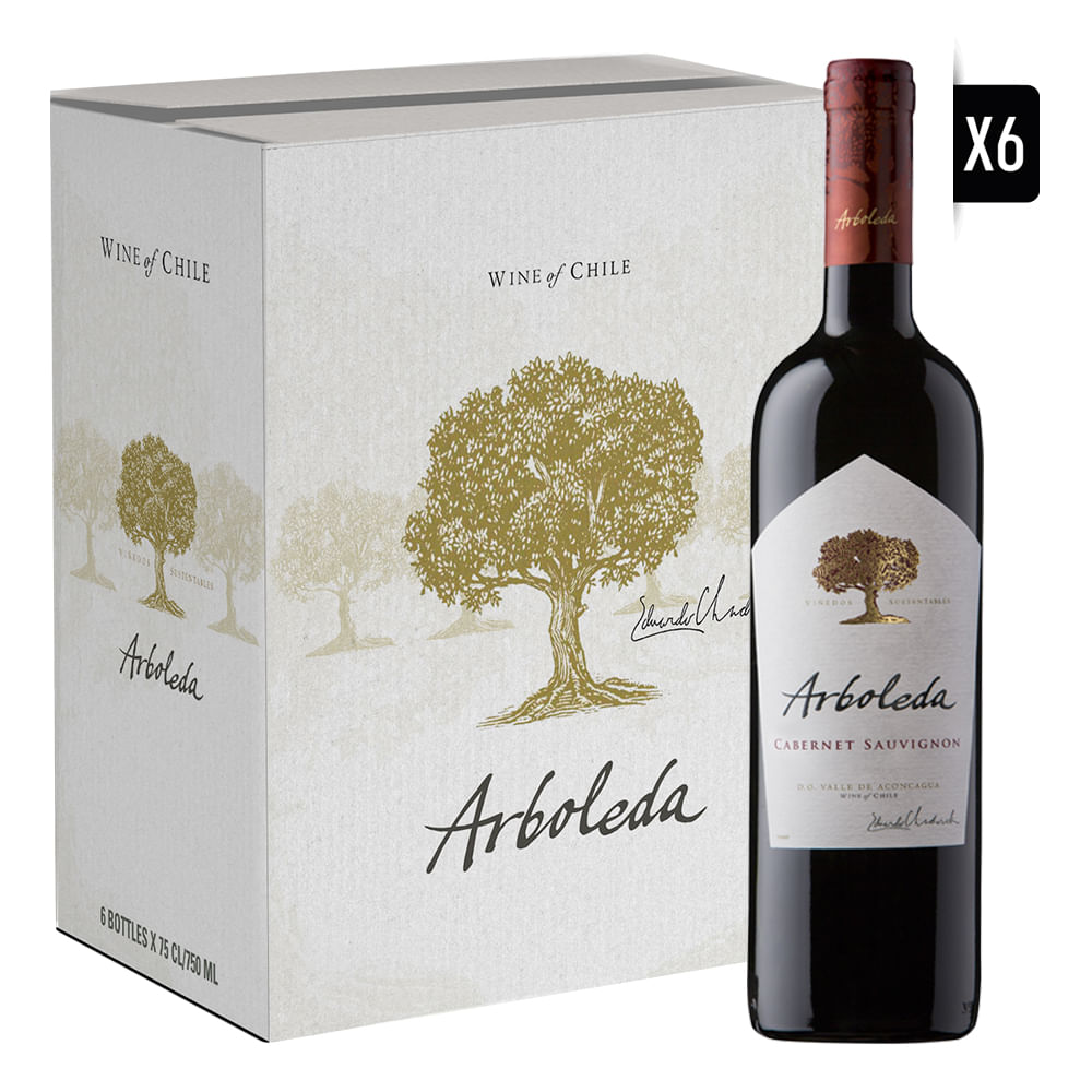 Pack 6x Arboleda Cabernet Sauvignon 750cc