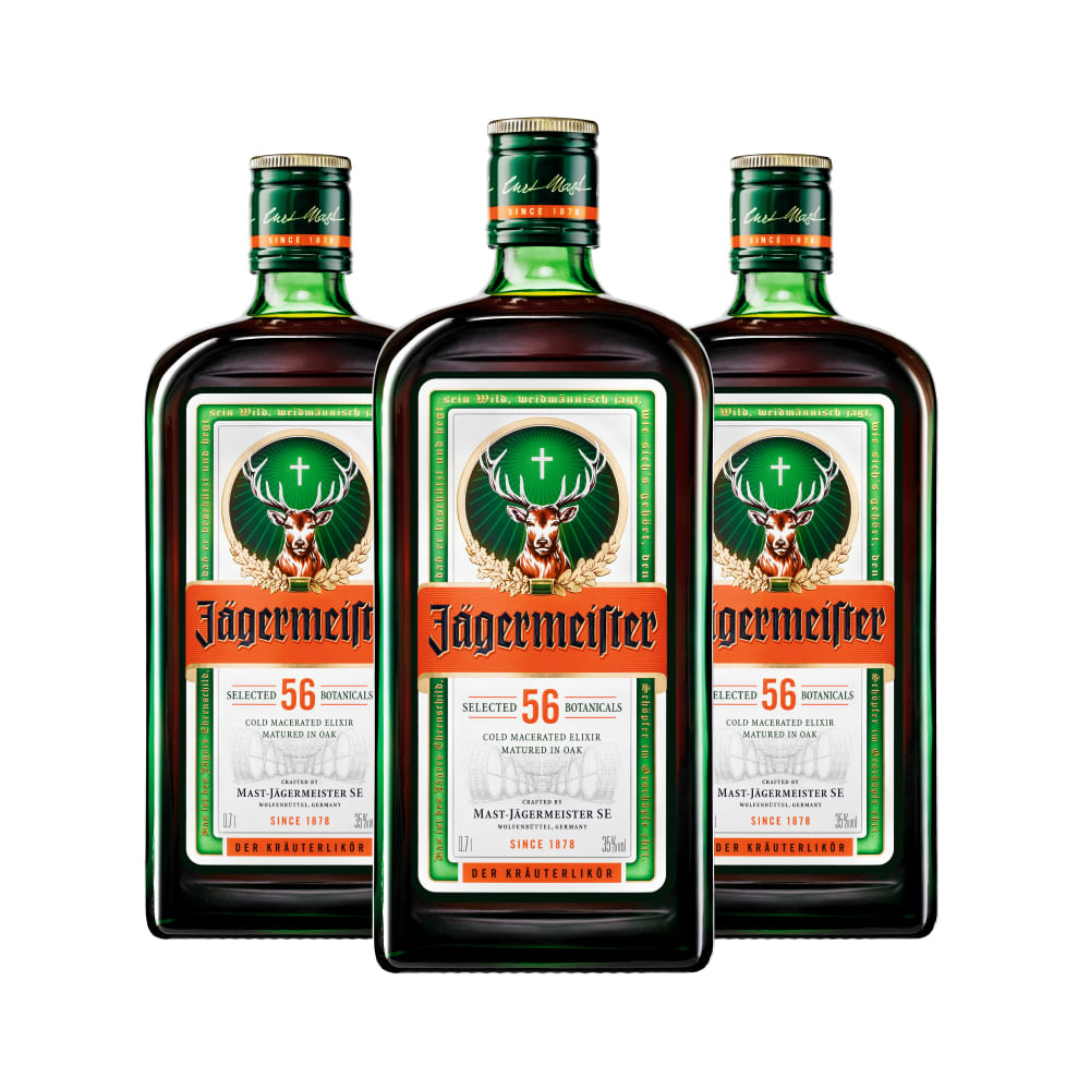 3x Aperitivo Jägermeister 700cc