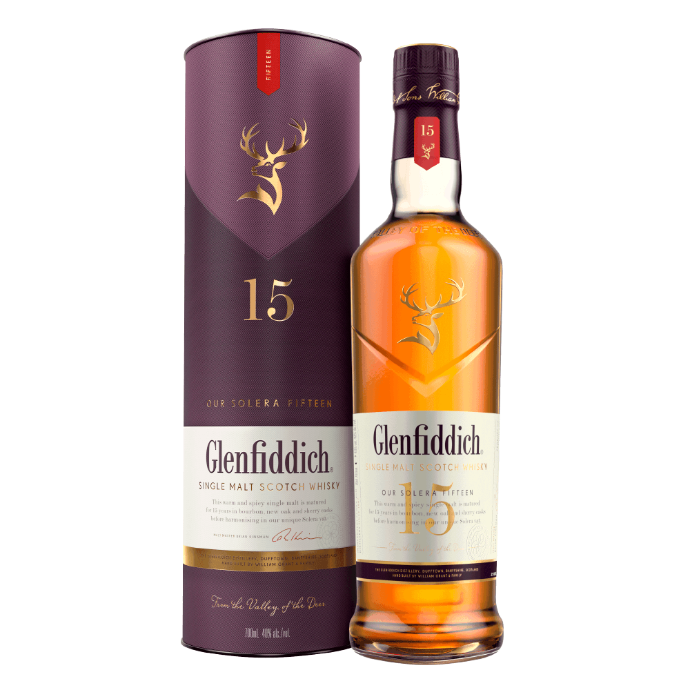 Whisky GLENFIDDICH 15 AÑOS SINGLE MALT 750CC