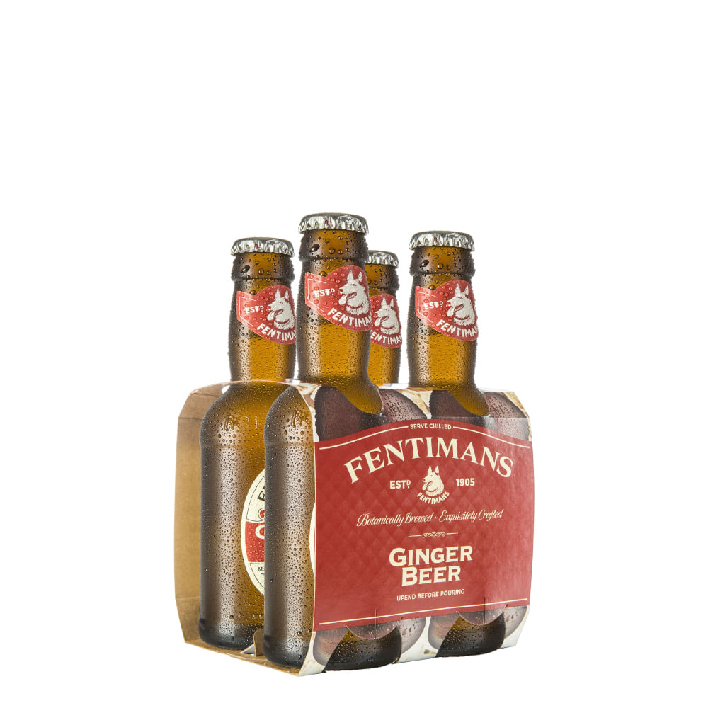 4x Fentimans Ginger Beer 200cc