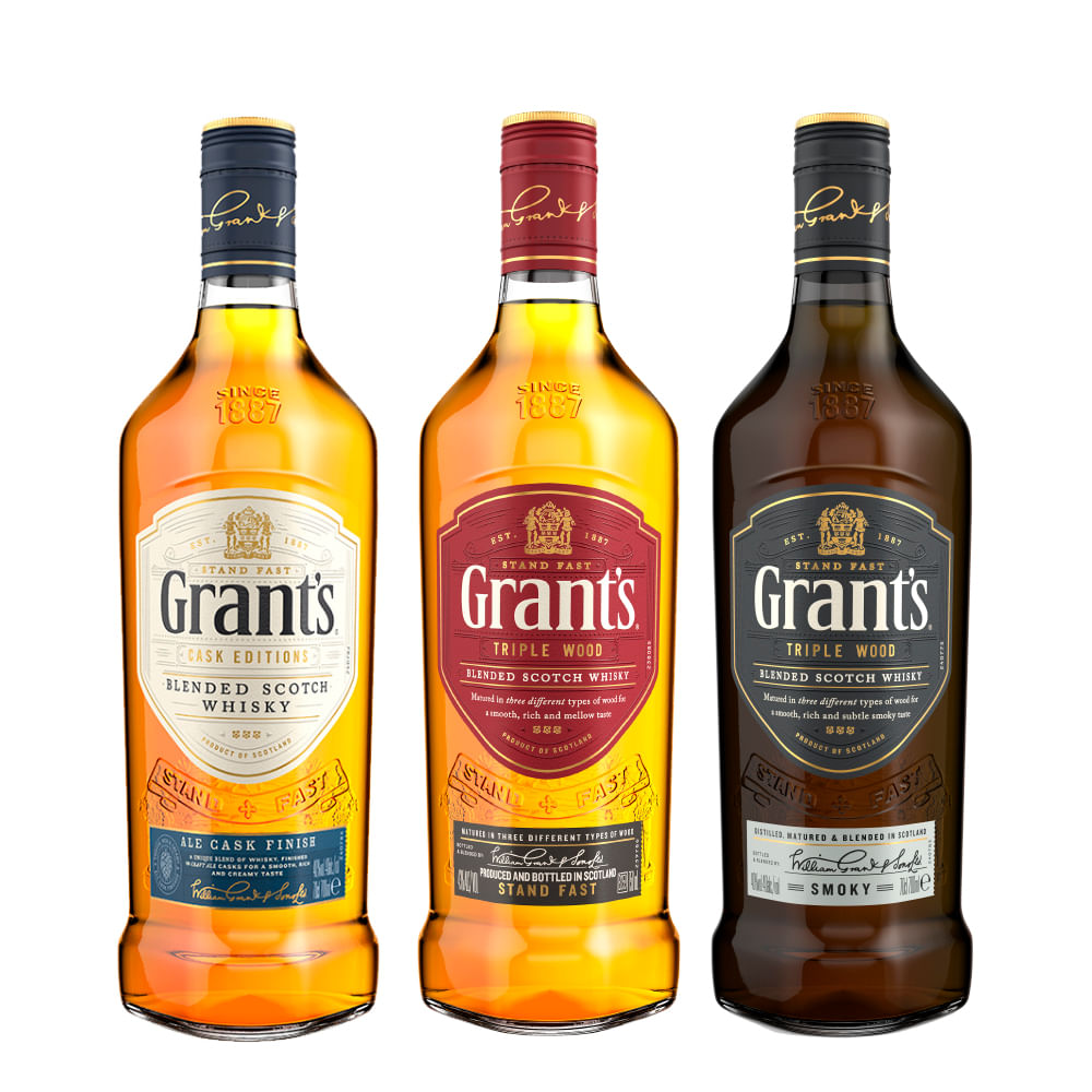 Pack 3x Whisky Escocés Grant's