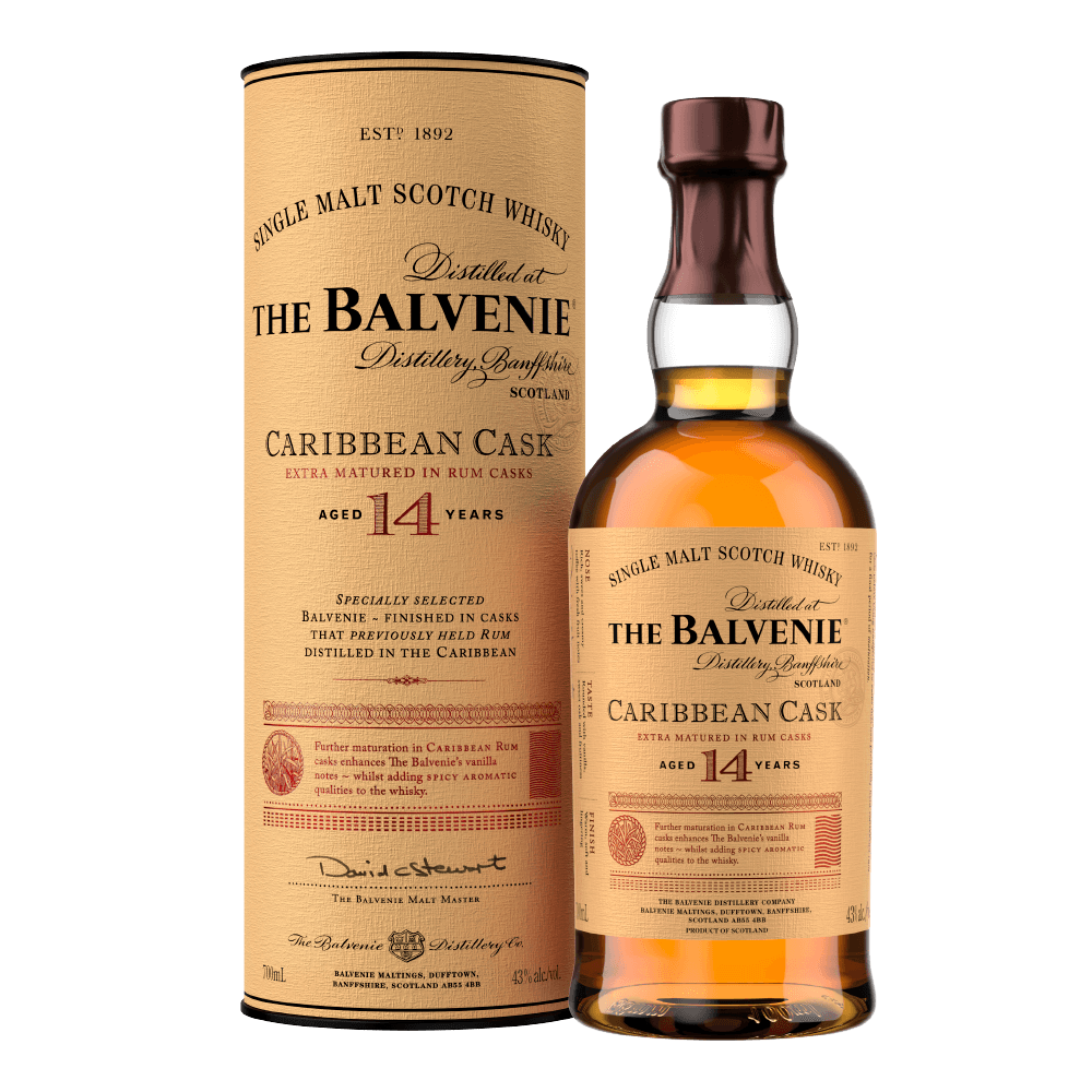 Whisky THE BALVENIE 14 AÑOS CARIBBEAN CASK SINGLE MALT 700CC