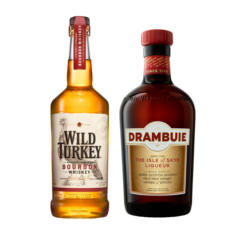 Pack Tennessee Whisky Wild Turkey 81P 750cc + Licor Drmabuie 750cc