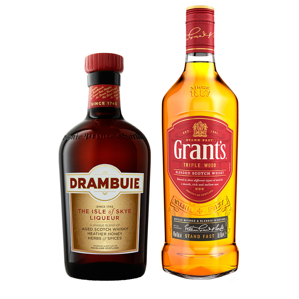 Pack Whisky Grant´s 1000cc + Licor Drambuie 750cc