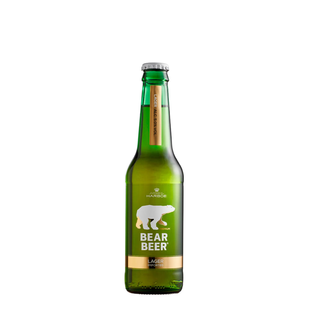 Pack 24x Bear Beer Lager Botellin 330cc