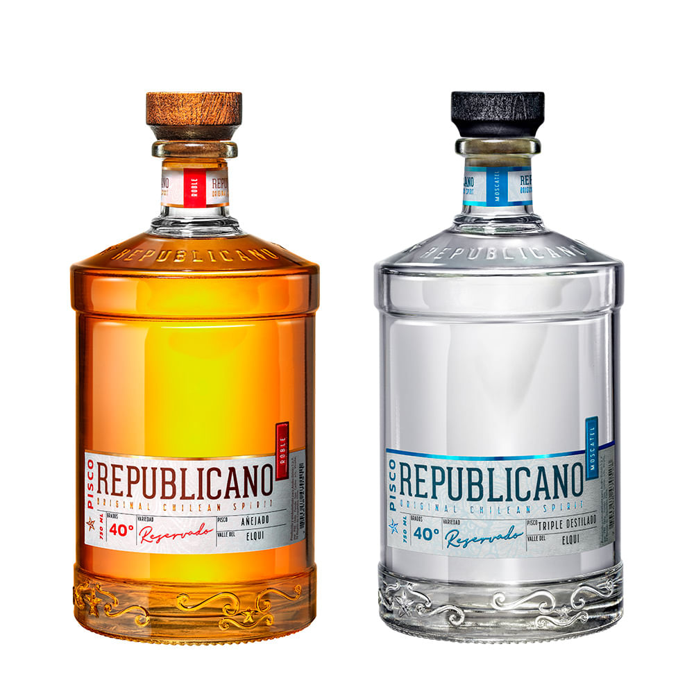 Pack 2x Pisco Republicano 750cc