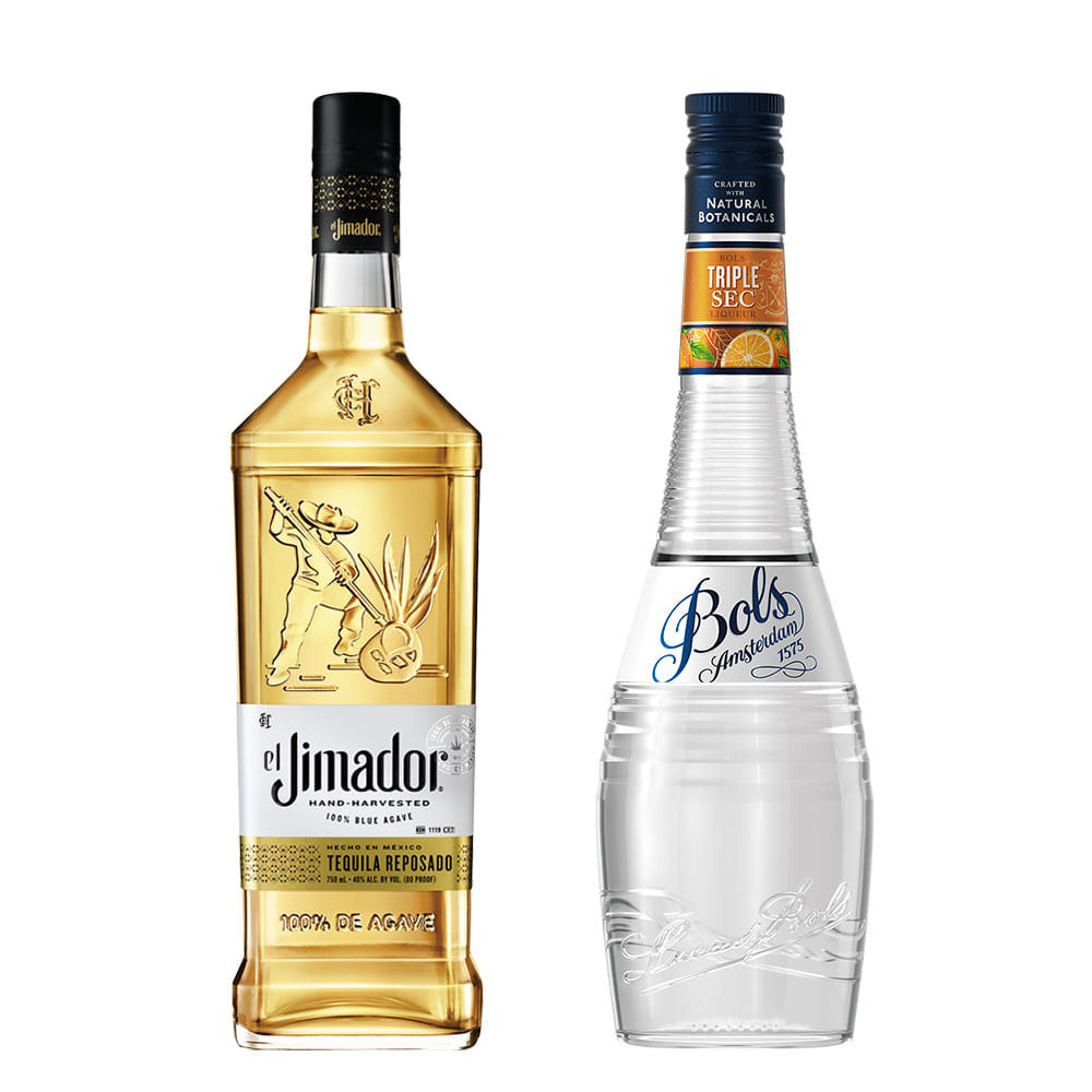 Pack Tequila Reposado El Jimador 750cc + Licor Bols Triple Sec 700cc