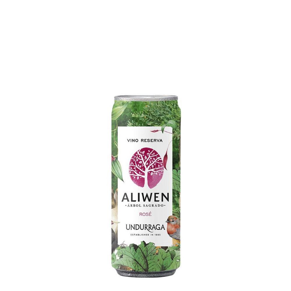 Vino Reserva Undurraga Aliwen Rosé RTD lata 250cc