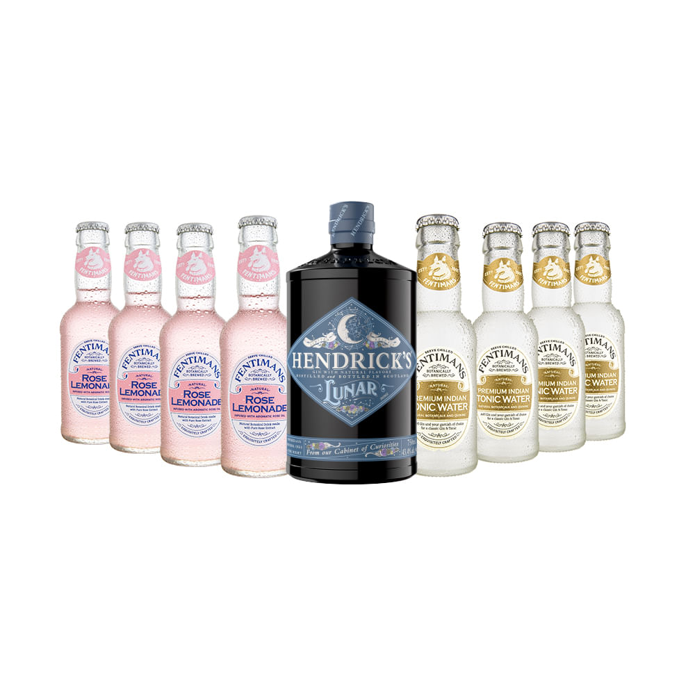 Pack Gin Hendricks Lunar + 8x Agua Tónica Fentimans