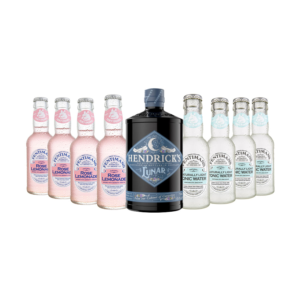Pack Gin Hendricks Lunar + 8x Agua Tónica Fentimans 200cc