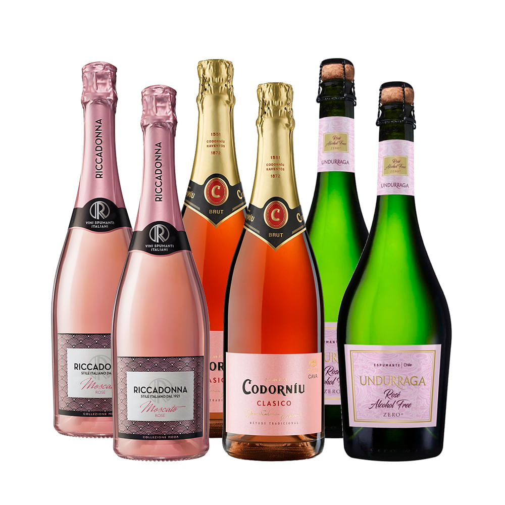 Pack 6x Espumantes Rosé