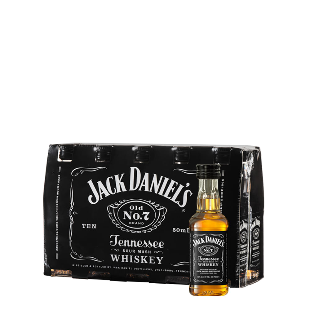 Pack 10x Miniatura Whiskey Jack Daniel´s Tennessee 50cc