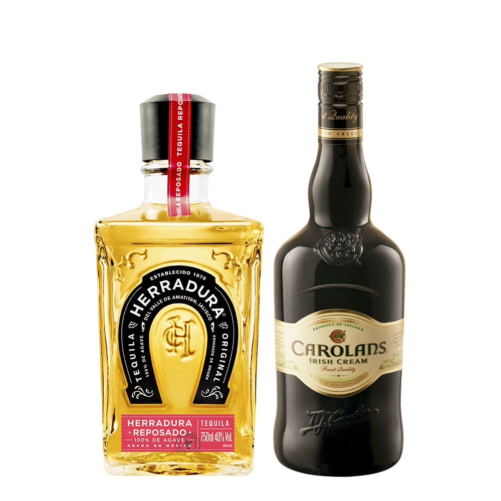 Pack Tequila Herradura Reposado 750cc + Licor Carolans 750cc