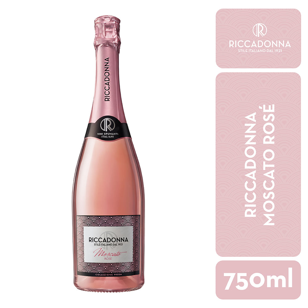 Espumante Riccadonna Moscato Rosé 750cc