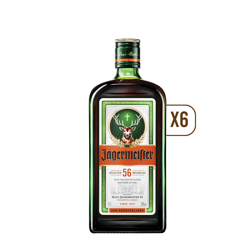 Pack 6x Licor Jägermeister 700cc