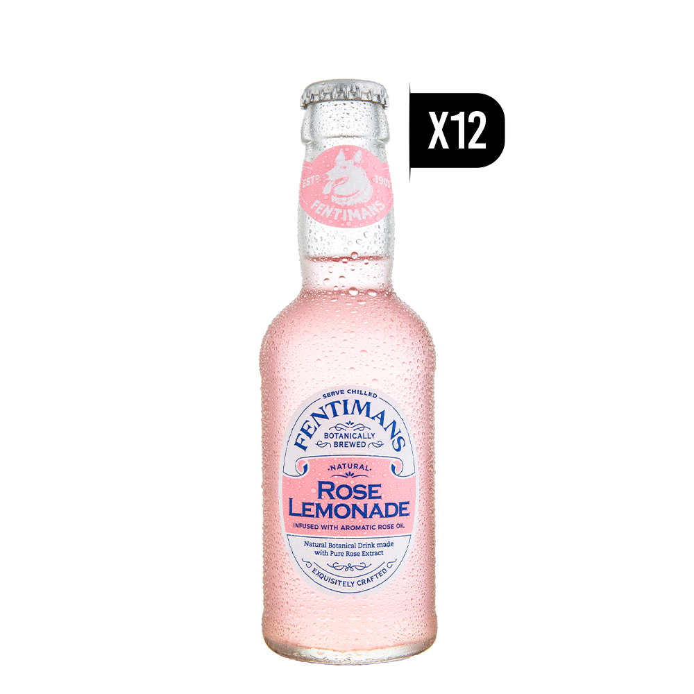 12x Fentimans Rose Lemonade 200cc