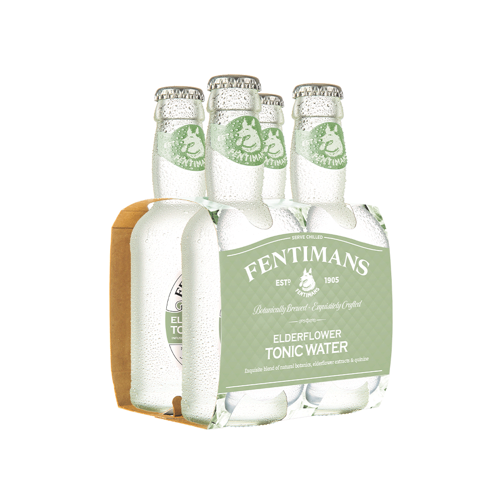 Pack 4x Agua Tónica Fentimans Elderflower Tonic Water 200cc