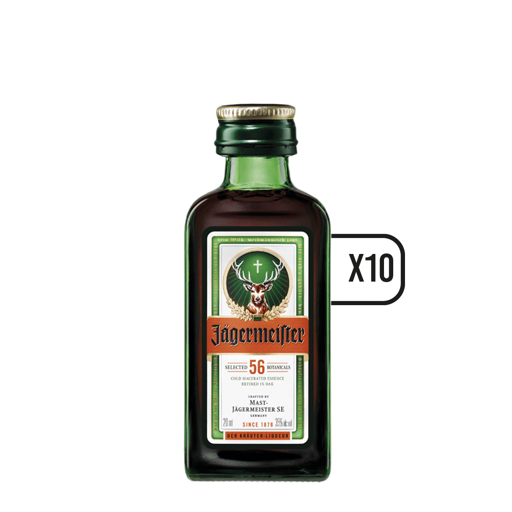 Pack 10x Licor Miniatura Jägermeister 20cc