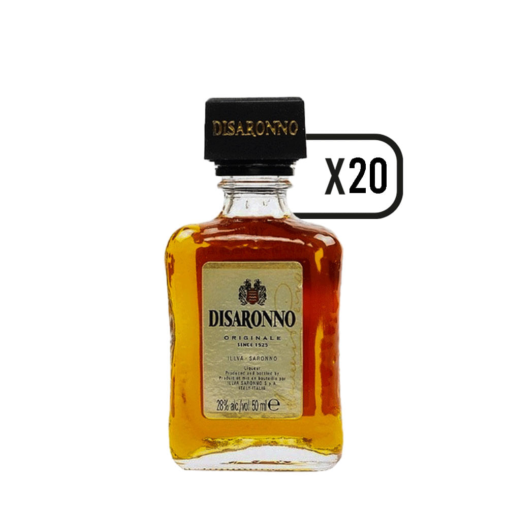 Pack Miniatura Amaretto Disaronno 50cc X 20