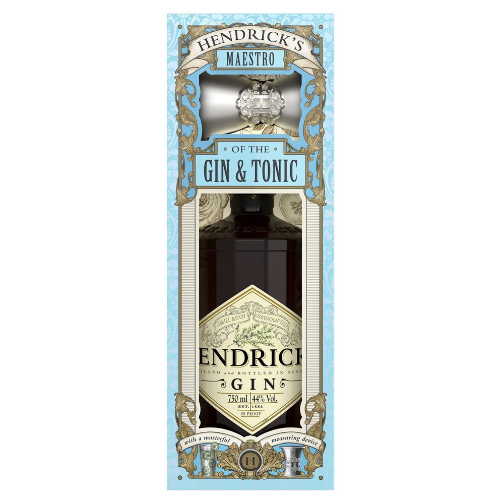 Pack Gin Hendricks con Jigger 700cc