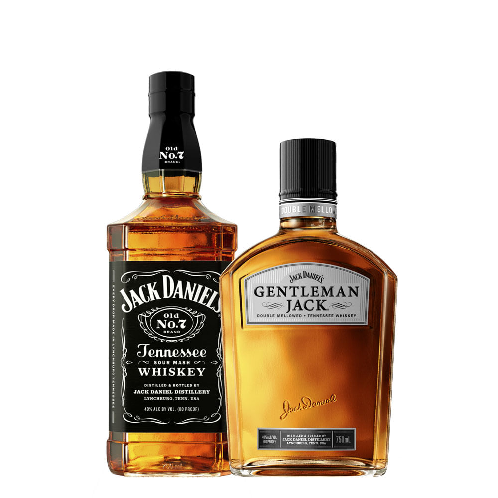 Pack Whisky Gentleman Jack 750cc + Jack Daniels N. 7 750cc