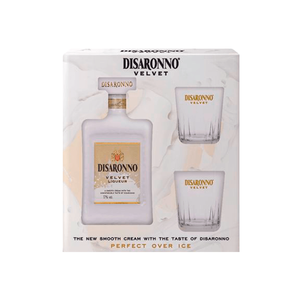 Pack Disaronno Velvet 700cc + Dos vasos