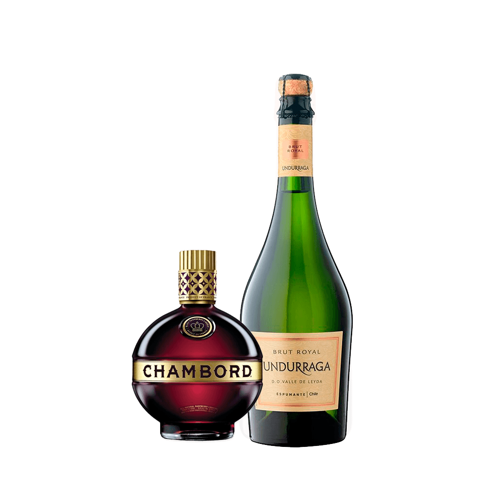 Chambord 750cc + Undurraga Brut Royal 750cc