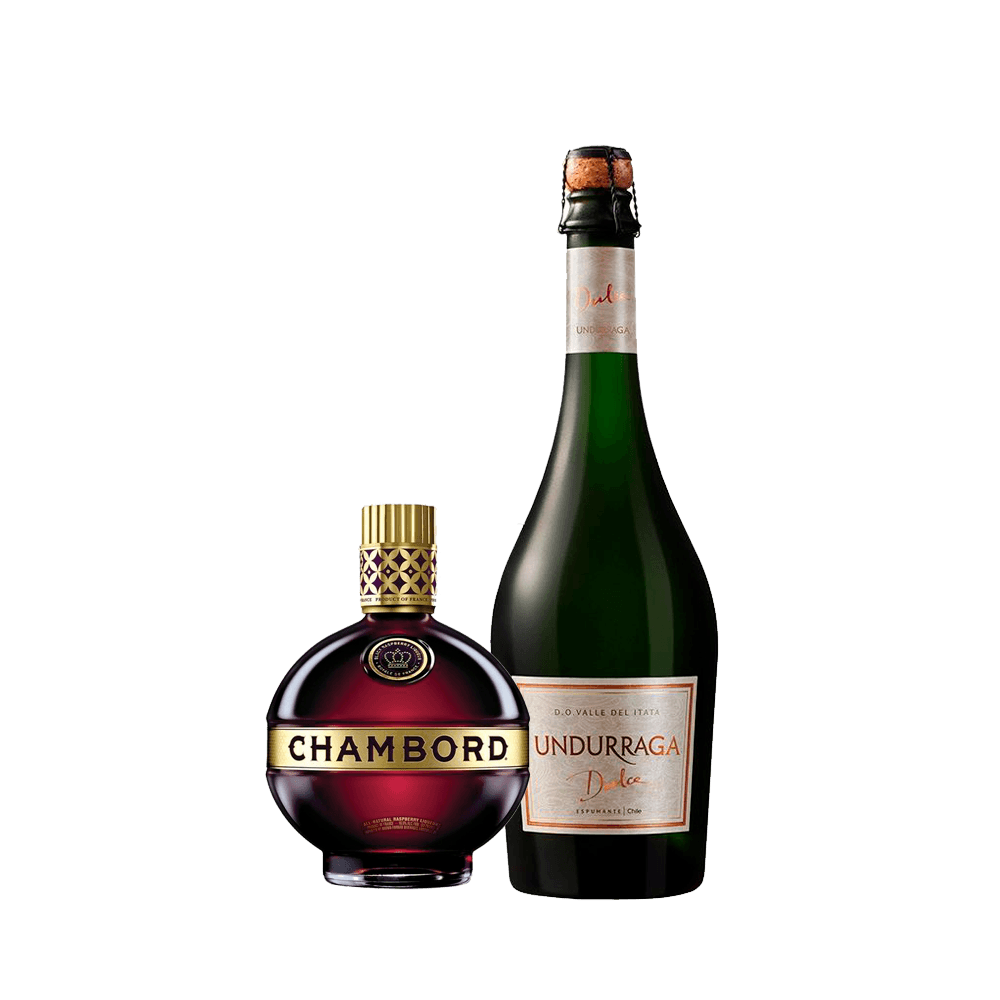 Chambord 750cc + Undurraga Dolce 750cc