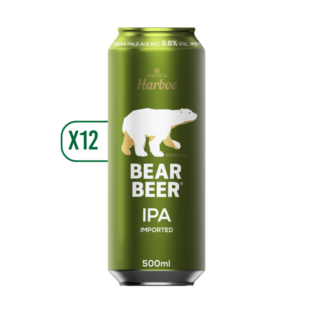 Pack 12x Cerveza Bear Beer IPA 500cc