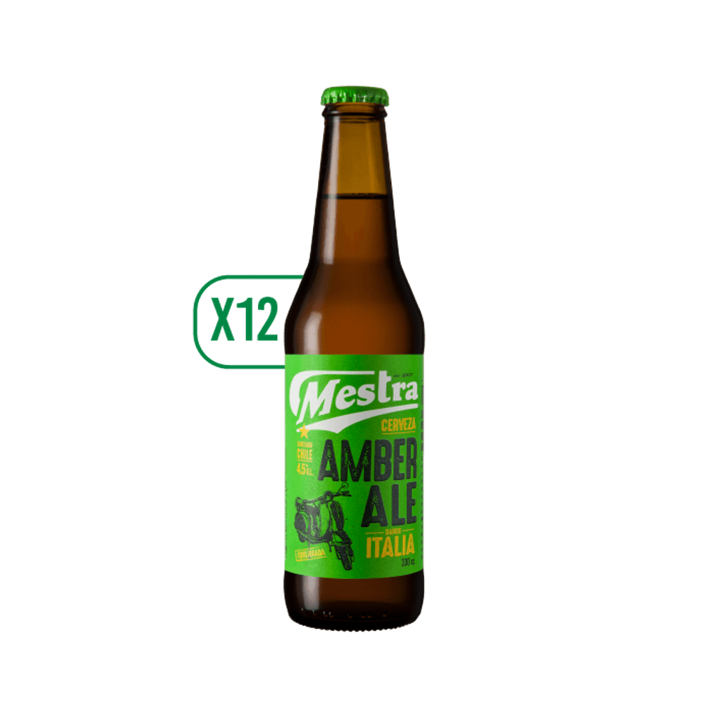 Pack 12x Cerveza Mestra Amber Ale 330cc