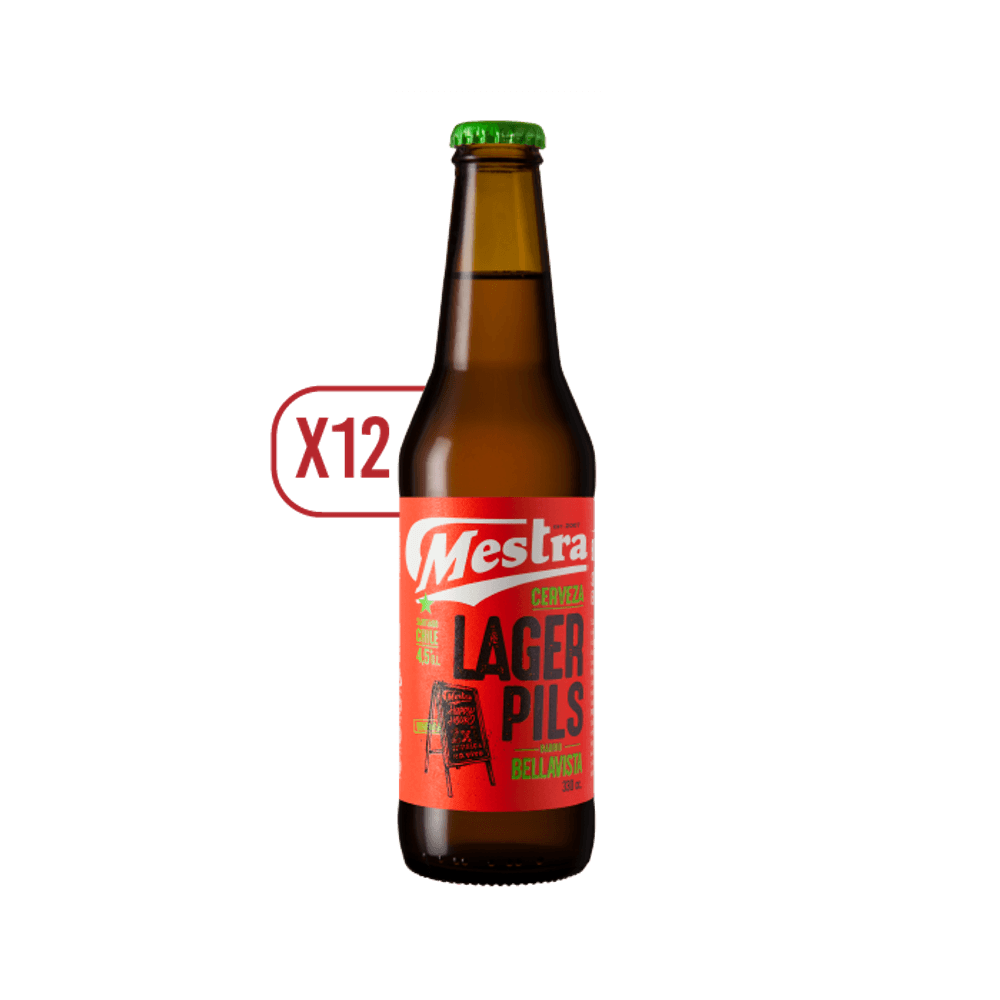 Pack 12x Cerveza Mestra Lager Ale 330cc