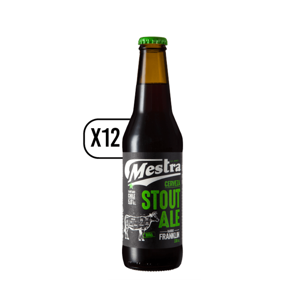 Pack 12x Cerveza Mestra Stout Ale 330cc