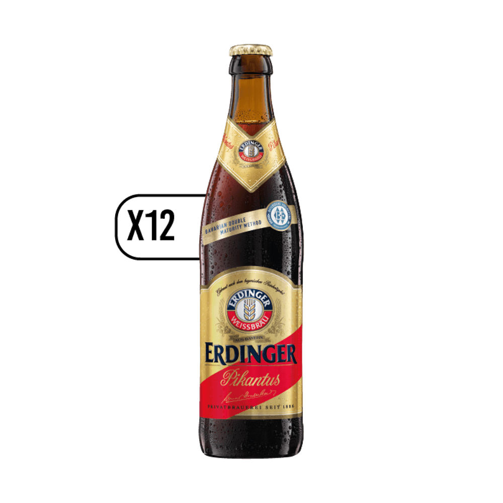 Pack 12x Cerveza Erdinger Pikantus Botella 500ml