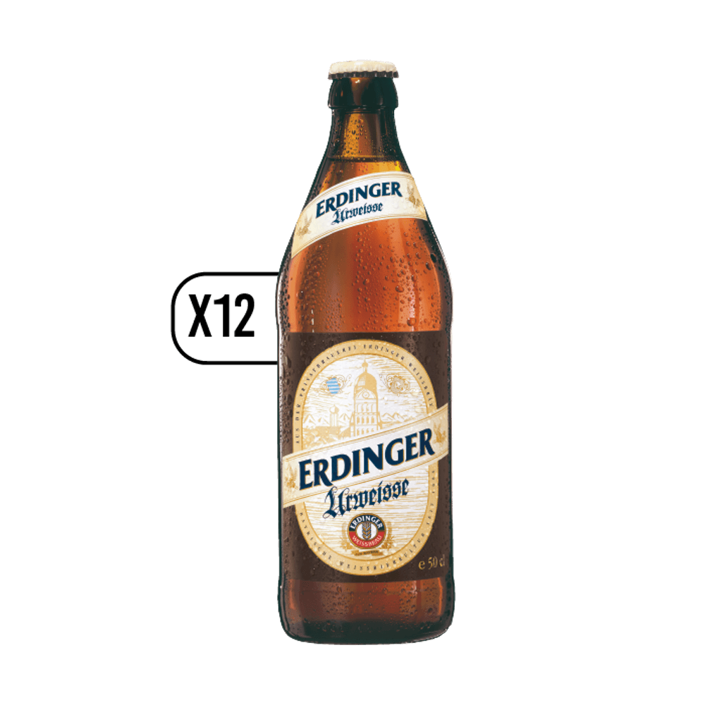 Pack 12x Cervezas Erdinger Urweisse Botella 500ml