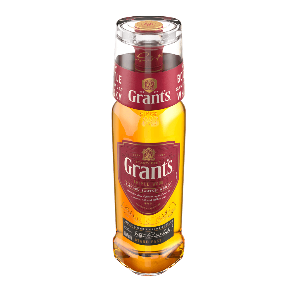 Pack Whisky Grant's Triple Wood 1000cc + 1 Vaso de Whisky