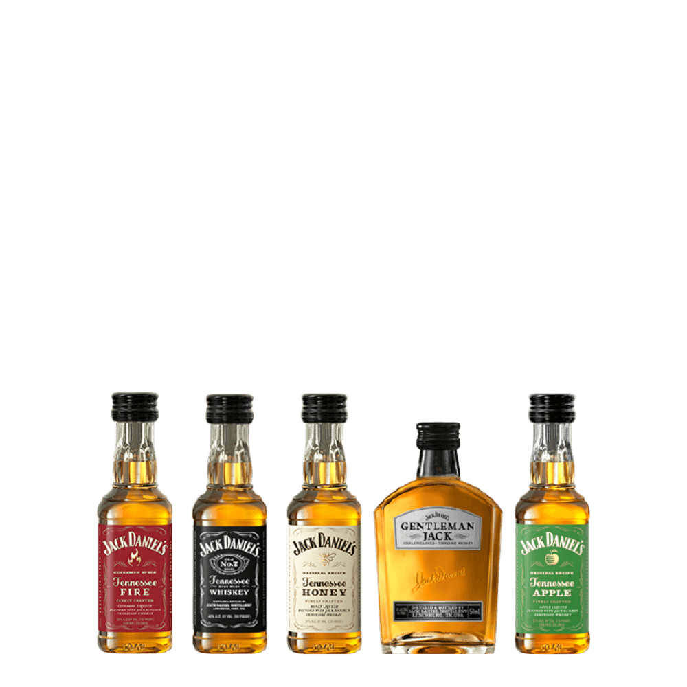 Pack 5x Whiskey Miniatura Jack Daniel´s 50cc