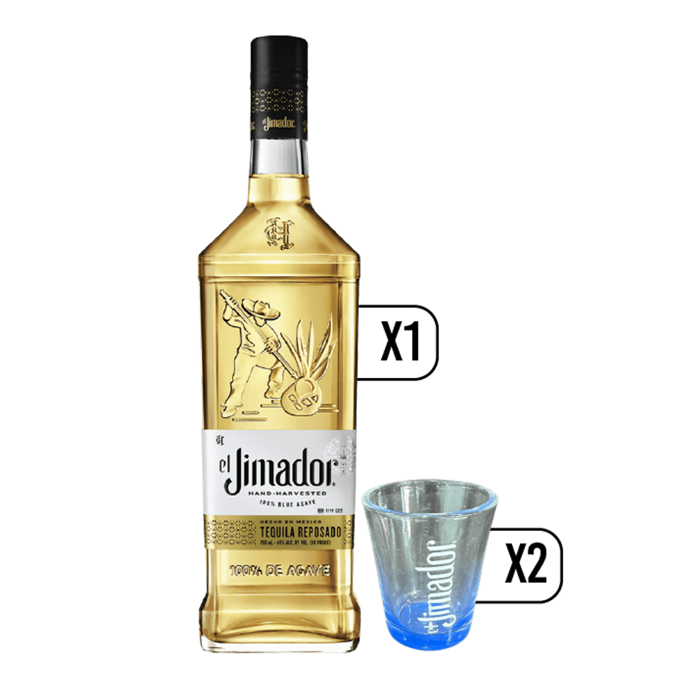 Pack Tequila Jimador reposado + 2 Shots