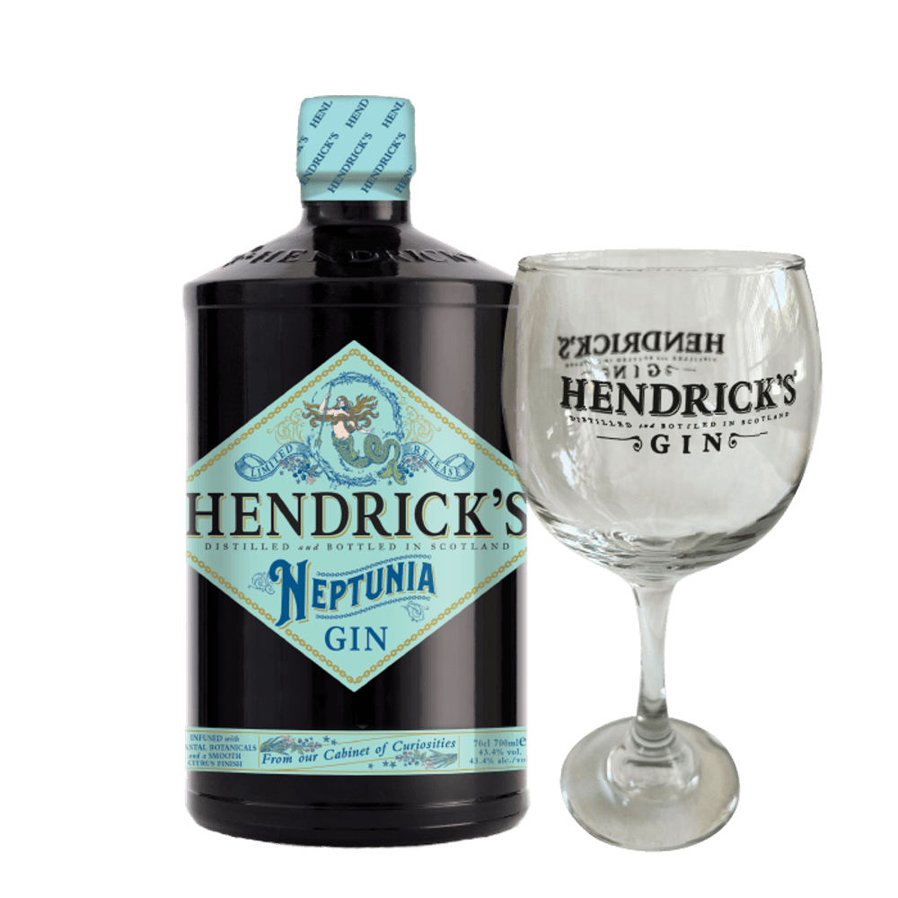 Pack Gin Hendricks Neptunia 700cc + Copa Hendricks