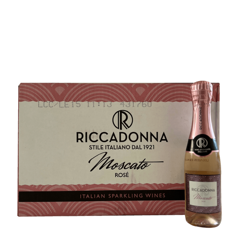 Pack 24x Espumante Riccadonna Moscato Rosé 200cc