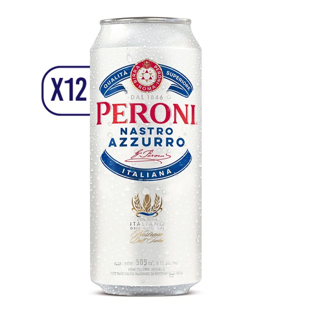 Pack 12x Cerveza Peroni Lager Lata 500cc