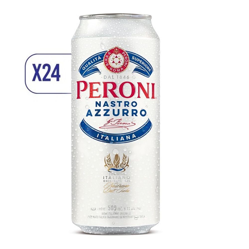 Pack 24x Cerveza Peroni Lager Lata 500cc