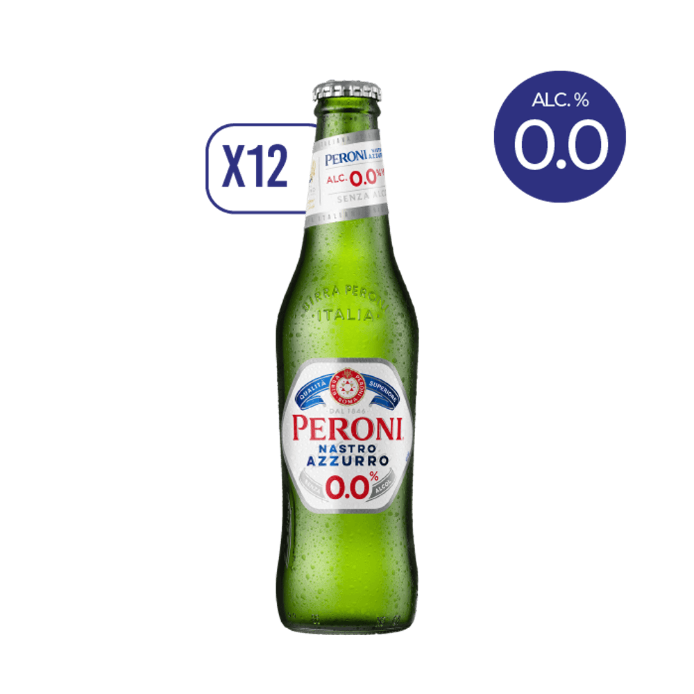Pack 12x Cerveza Peroni 0.0° de alcohol 330cc