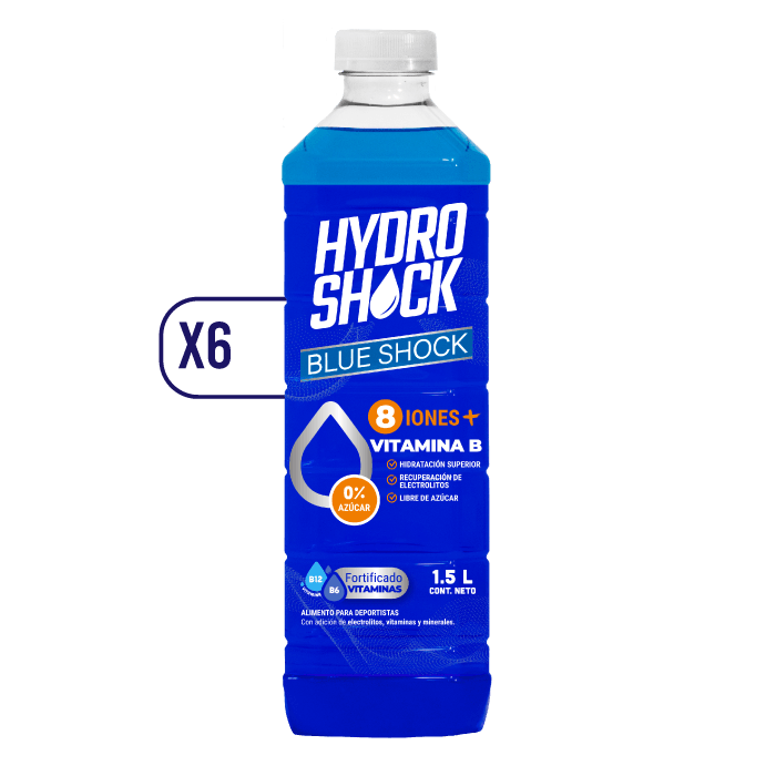 Pack x6 Hydroshock Suero Blue 1.5L