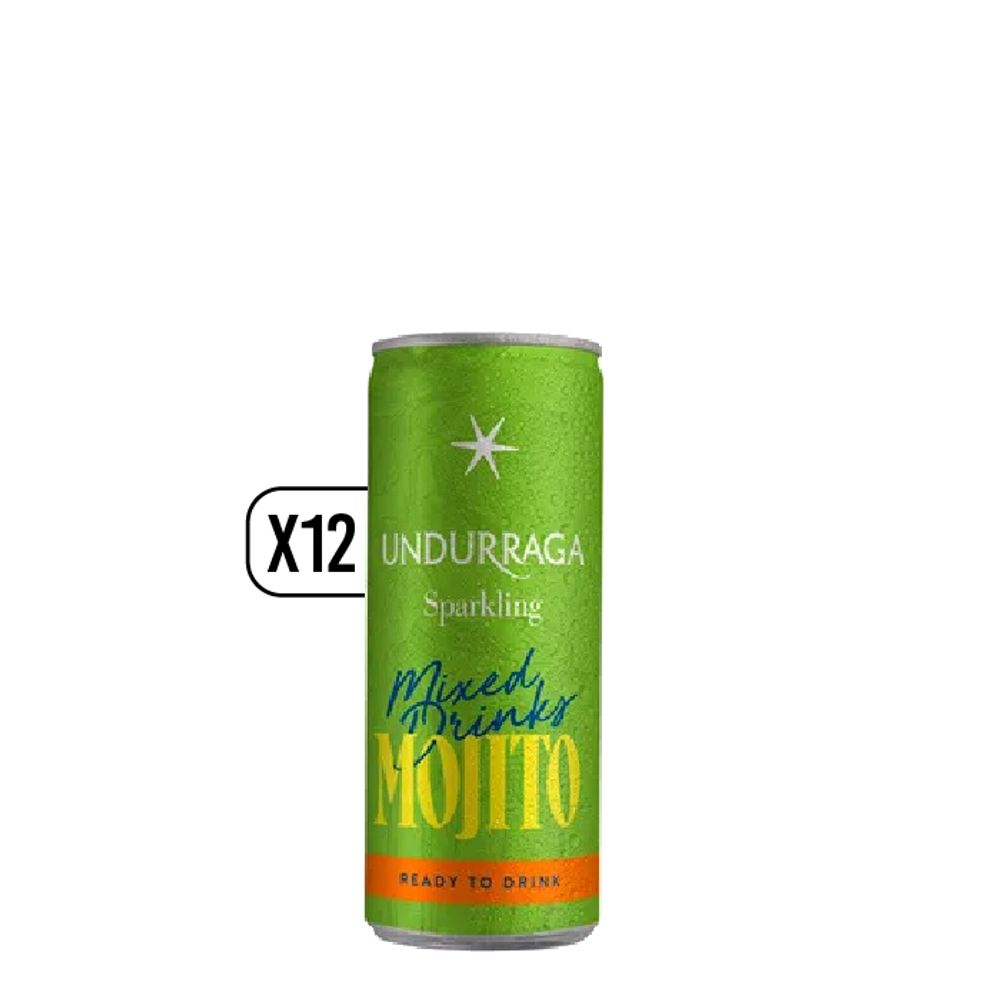 Pack X12 Undurraga Mixed Drink Mojito Lata 250cc